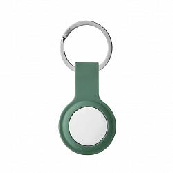 Чехол uBear Touch Ring Case для Apple AirTag с кольцом, силиконовый, зеленый