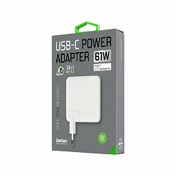Сетевое зарядное устройство Dorten USB-C Power Adapter 61W, белый