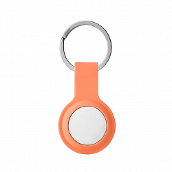 Чехол uBear Touch Ring Case для Apple AirTag с кольцом, силиконовый, оранжевый
