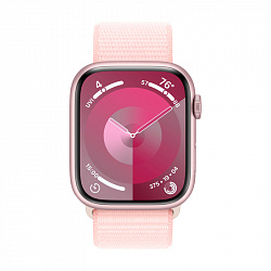 Watch S9, 41 mm, розовый, Sport Loop ремешок нежно-розового цвета
