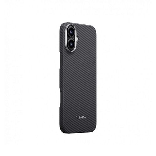 Чехол Pitaka Ultra-Slim case для iPhone 16, арамидное волокно, черный