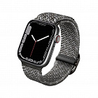 Ремешок Uniq ASPEN для Apple Watch 45/44/42 mm, плетеный, серая галька