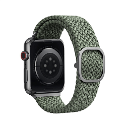 Ремешок Uniq ASPEN для Apple Watch 40/38 mm, плетеный, зеленый