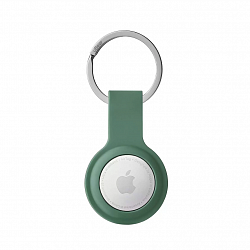 Чехол uBear Touch Ring Case для Apple AirTag с кольцом, силиконовый, зеленый