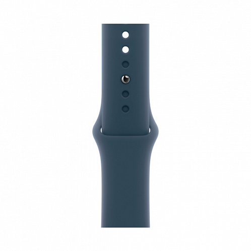Watch S9, 45 mm, серебристый, "грозовой синий", силиконовый ремешок M/L