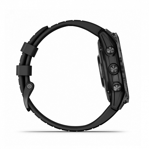 Умные часы Garmin Epix Pro (Gen 2) Standard Edition 47 мм, серый, ремешок - черный 
