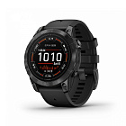 Умные часы Garmin Epix Pro (Gen 2) Standard Edition 47 мм, серый, ремешок - черный 