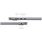 MacBook Air 15" (M3, 8C CPU / 10C GPU, 2024) 8 Гб, 256 Гб SSD, "серый космос"