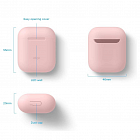 Чехол Elago Slim case для AirPods Gen 1 & 2, силикон, розовый