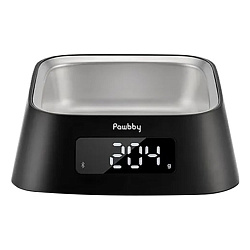 Умная миска для кошек и собак Pawbby Smart Pet Bowl, черный