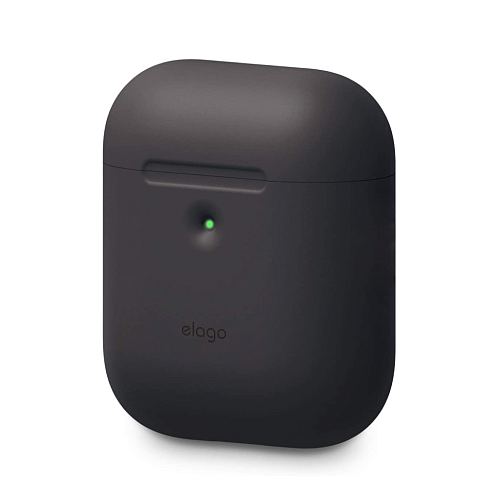 Чехол Elago Silicone wireless сase для AirPods, силикон, черный