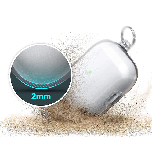 Чехол Elago Clear Hang для AirPods 3 (2021), карабин, прозрачный