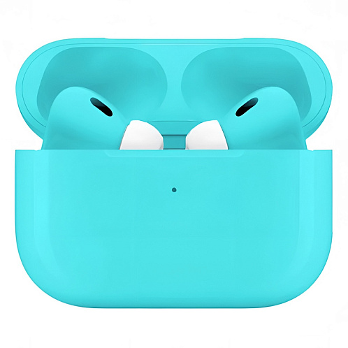 Наушники AirPods Pro 2th, Type-C, бирюзовый (полная покраска)