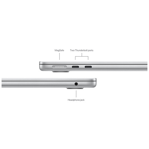 MacBook Air 13" (M3, 8C CPU / 10C GPU, 2024) 16 Гб, 512 Гб SSD, серебристый