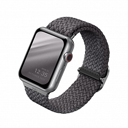 Ремешок Uniq ASPEN для Apple Watch 40/38 mm, плетеный, серый