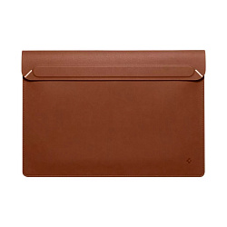 Чехол-конверт Spigen Valentinus Sleeve Laptop для Macbook 15-16", коричневый