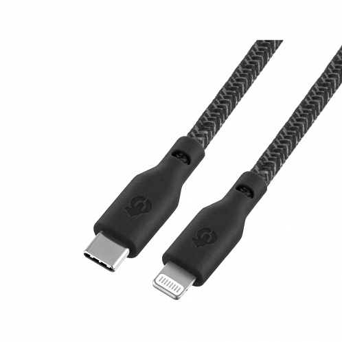 Кабель uBear Trend Cable, Lightning / USB-C, 1.2м, черный