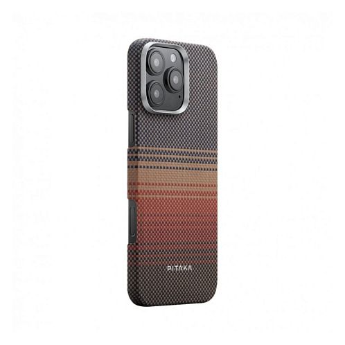 Чехол Pitaka Tactile Woven case для iPhone 16 Pro Max, Sunset | оранжевый