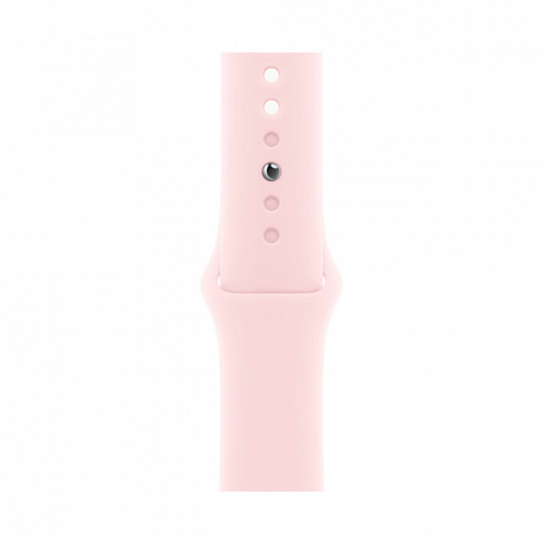 Watch S9, 45 mm, розовый, силиконовый ремешок нежно-розового цвета S/M