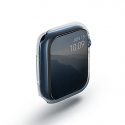 Чехол Uniq Glase для Apple Watch 41 mm, (набор из 2 шт.) позрачный и серый
