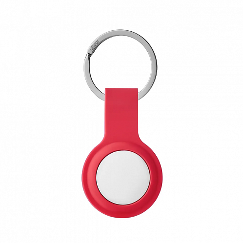 Чехол uBear Touch Ring Case для Apple AirTag с кольцом, силиконовый, красный