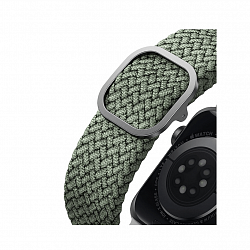 Ремешок Uniq ASPEN для Apple Watch 40/38 mm, плетеный, зеленый