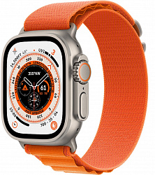 Watch Ultra, 49 mm, титан, Alpine, оранжевый, ремешок L