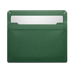Чехол-конверт Spigen Valentinus Sleeve Laptop для Macbook 15-16", зеленый